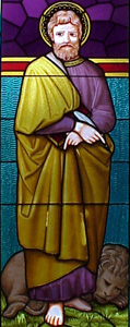 Saint Mark; stained glass window; artist unknown; from Immaculate Conception Church, Earlington, KY; thanks Father Martin