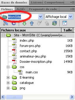 Dreamweaver - Gerer les Sites
