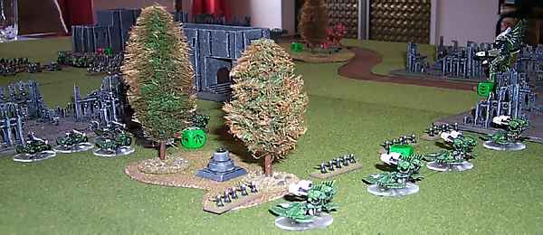 View from the Eldar Lines on Turn 1