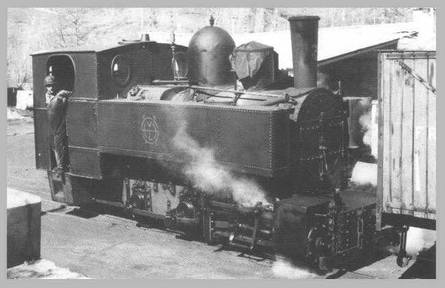 Locomotora HVL nº 3 en abril de 1970.