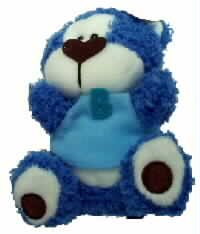 Blue Bear 'B' Shirt Furry Doll 