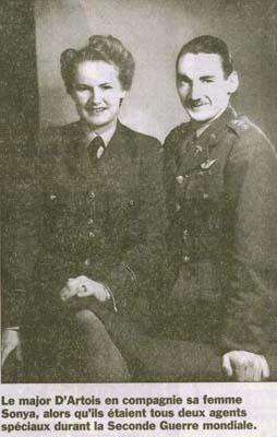 Major Guy D'Artois et sa femme Sonia
