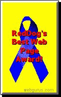 RedDogs Best Web Page Award