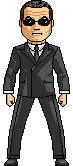 Agent Smith played by Hugo Weaving