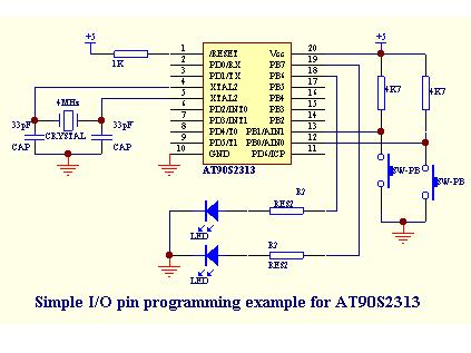 Program at90s2313 with arduino programming