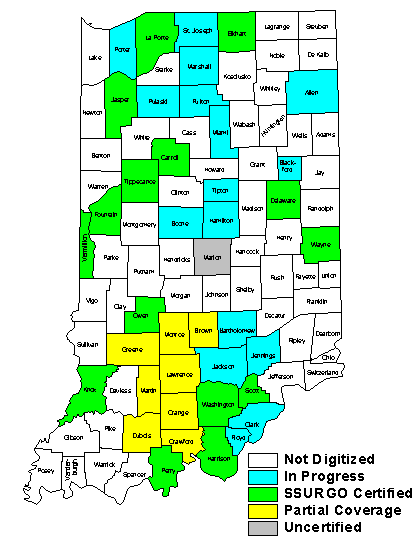 Usda Nrcs Mlra Status Of Soil Surveys In Indiana