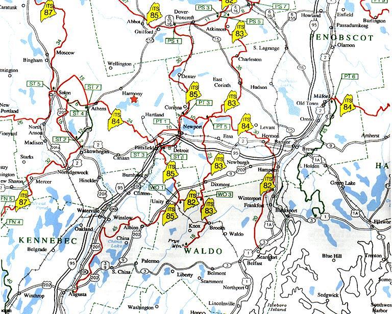 Maps of Hartland Maine