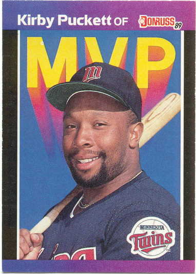 Kirby Puckett Autographed 1990 Topps Card #391 Minnesota Twins