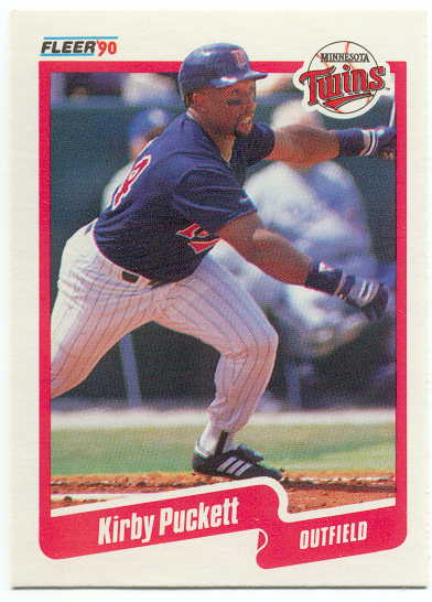 Kirby Puckett Autographed 1990 Topps Card #391 Minnesota Twins