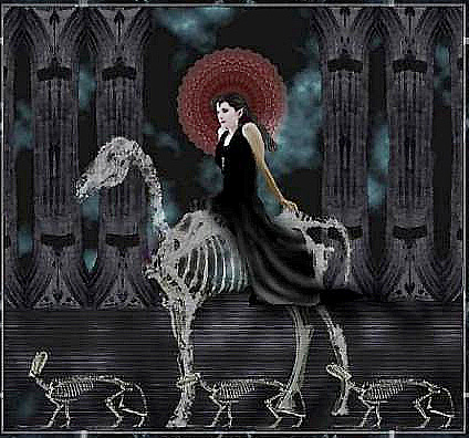 Even the dead she will ride