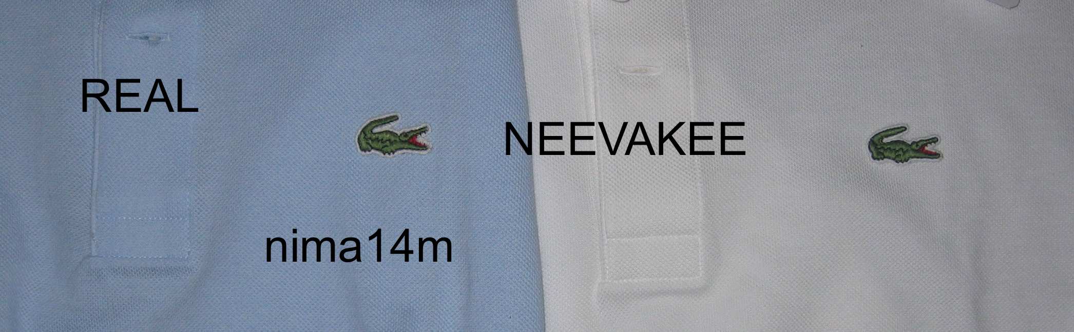 fake vs real lacoste
