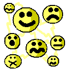 This guy with 8 faces, is always happy, and always sad! If they stick together, they are full of electricity. They evolve to Lightnike