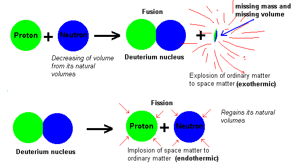 nuclear fusion vs fission convert matter into energy