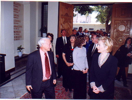 Ms. Clinton and AUC President