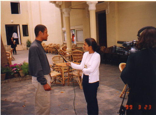 An interview after the event