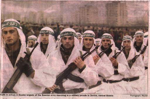 Volontari islamici in Bosnia.