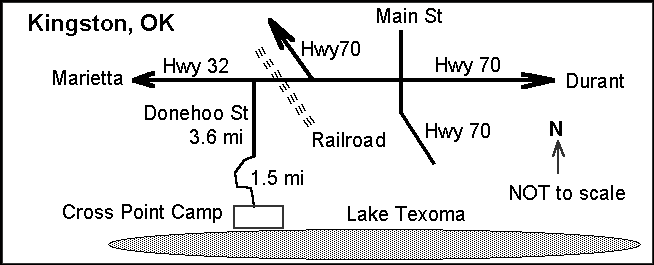 Map to the Camp from Kingston