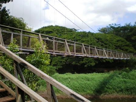 The Waimea Swinging Bridge