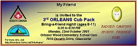 "Bring-A-Friend" night invitation for Cubs
