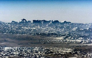 Himalayan Ridge as seen 200 nautical miles above Earth.