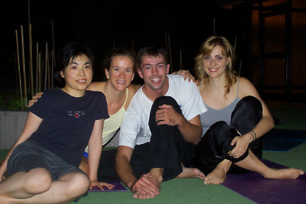 Lei, Dana, Andrew, Ana - on Andrew's last night in Hong Kong