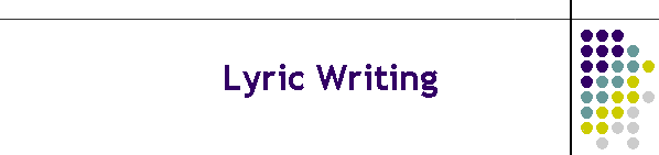 Lyric Writing