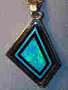 opal intarsia pendant