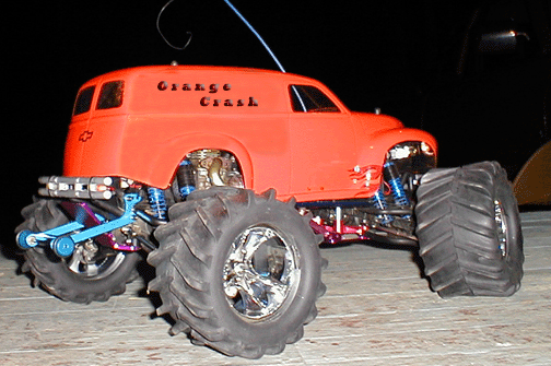 Orange Crash Wheelie Machine