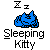 Sleeping Kitty (Baby Blue)