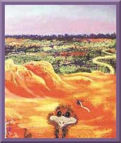 Emu - outback art