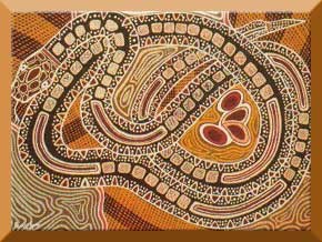 Dreamtime Serpent - outback art