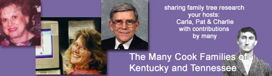The Many Cook Families of Kentucky and Tennessee