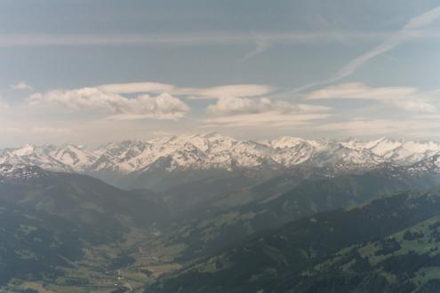 View from the top of the Kitzbuhelerhorn