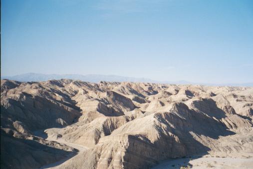 Badlands, miles upon miles of jagged low hills