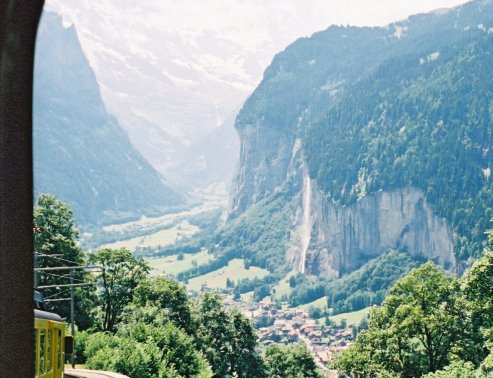 Lauterbrunnen Valley from the train