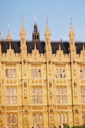 Closeup of Houses of Parliament