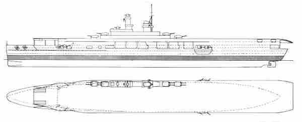 Line Drawing of Graf Zeppelin