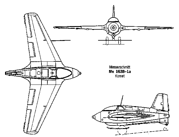 Line Drawing of Me 163B-1A