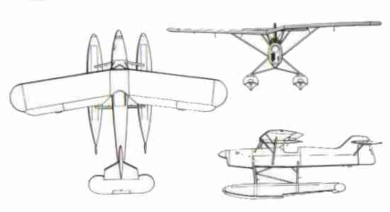 Line Drawing of Arado Ar 231 V1