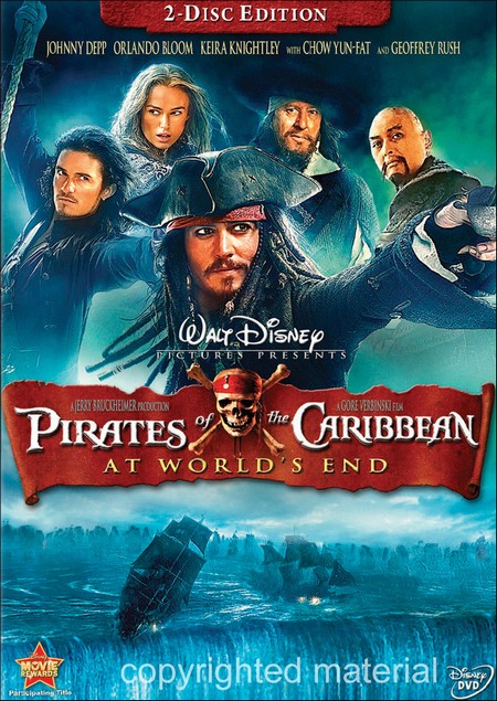 PIRATES OF THE CARIBBEAN: AT WORLD'S END & SLEEPY HOLLOW 2-DVD Bundle Used