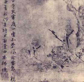 Tan-hsia quemando el Buddha de madera