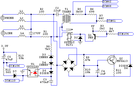 Phone line interface