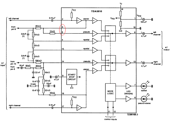 Schematic with error outlined in a red circle