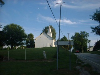 Rear of the 1st Prairie Creek Baptist Church