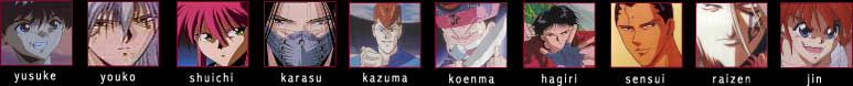 Here are the rest of the top 10 ( excluding Hiei ) men you voted