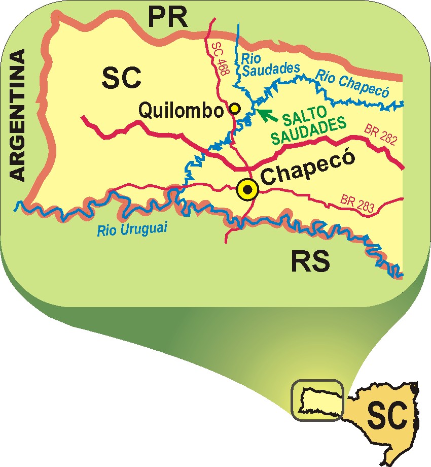 PróAventuras Mapa Salto Saudades