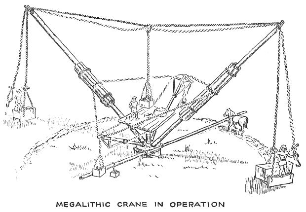 Megalithic crane in operation