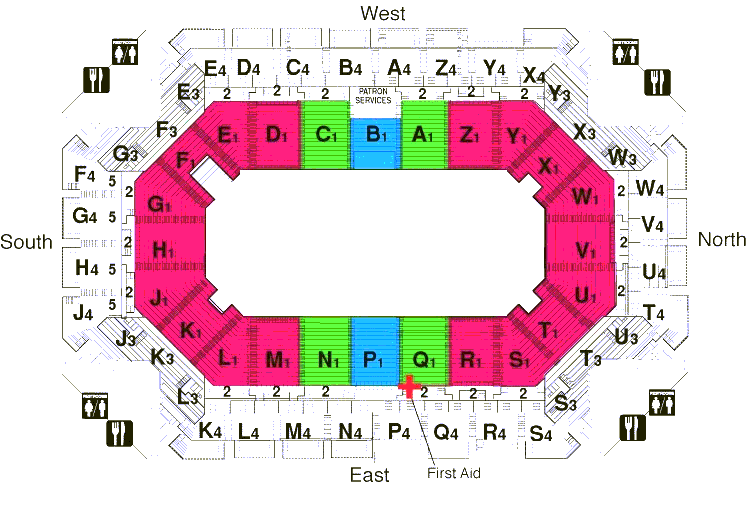 Bob Devaney Sports Center Seating Chart