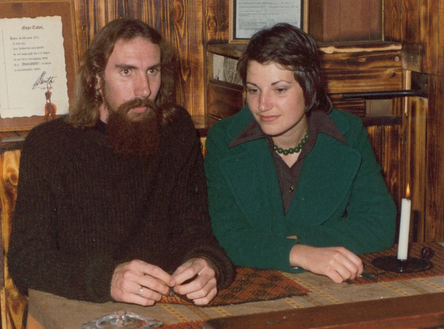 Out to the Buccaneer, Cape Town,  with Ruda, 1975
