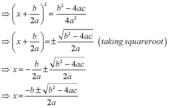 derivation-proof-of-quadratic-formulae